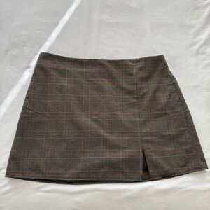 Old Navy Brown Mini Skirt with Slit Casual